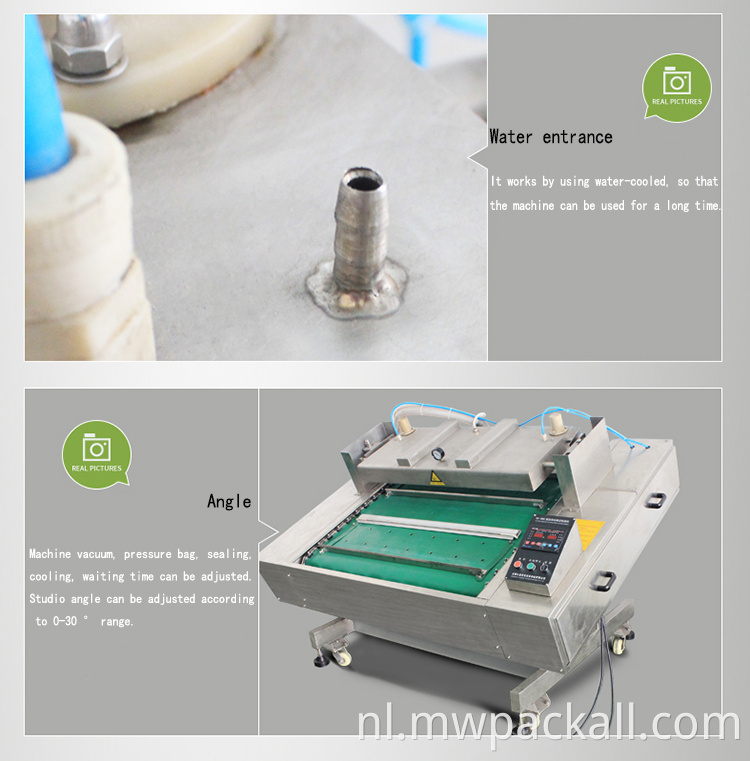 10 kg auto continu rollend vacuüm stikstofinjectie vleesverpakkingsmachine